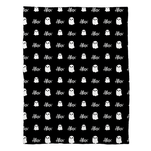WHITE GHOSTS - Personalized Minky Blankets