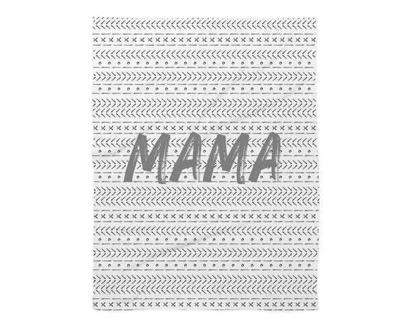 Family Name Minky Blanket - Mudcloth *Single Layer