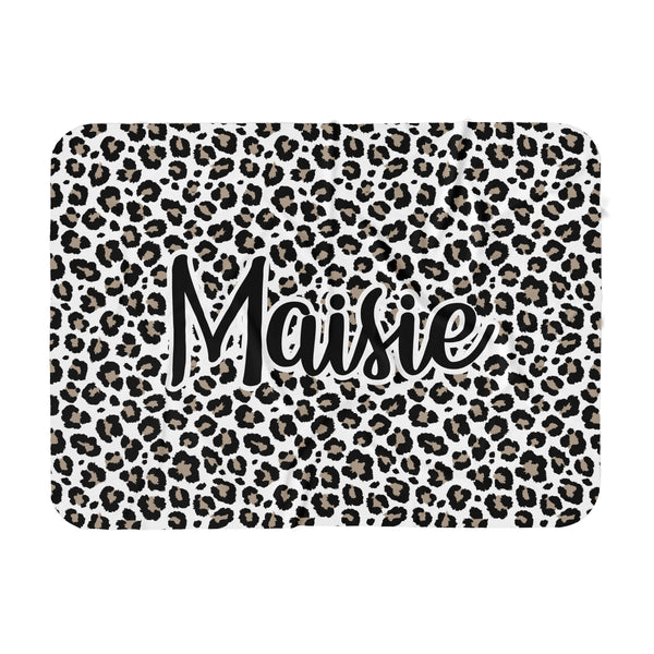 Personalized Name Blanket - Leopard - Dotboxed