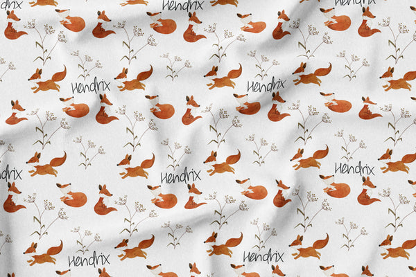 Personalized Name Blanket - FOX - Dotboxed