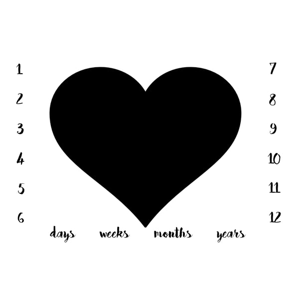 ANNIVERSARY BLANKET - LARGE HEART - Dotboxed