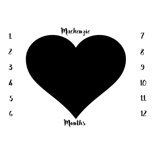 ANNIVERSARY BLANKET - LARGE HEART - Dotboxed