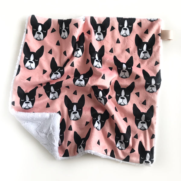 Boston terrier fleece blanket online