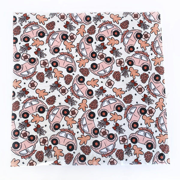 Lovey Blanket - Retro Pink Christmas