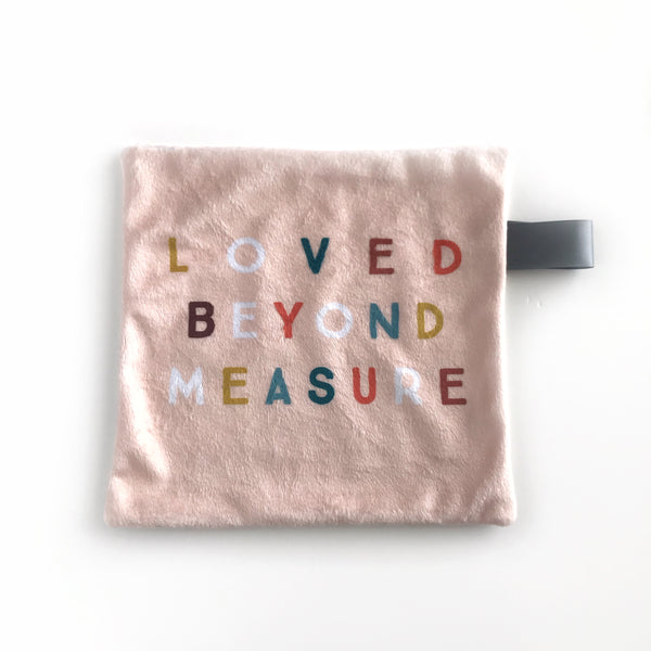 Mini Lovey / Crinkle Lovey - Petal "loved beyond measure"