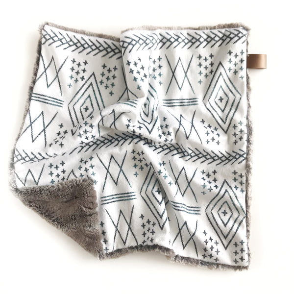 Lovey Blanket - Aztec Off White