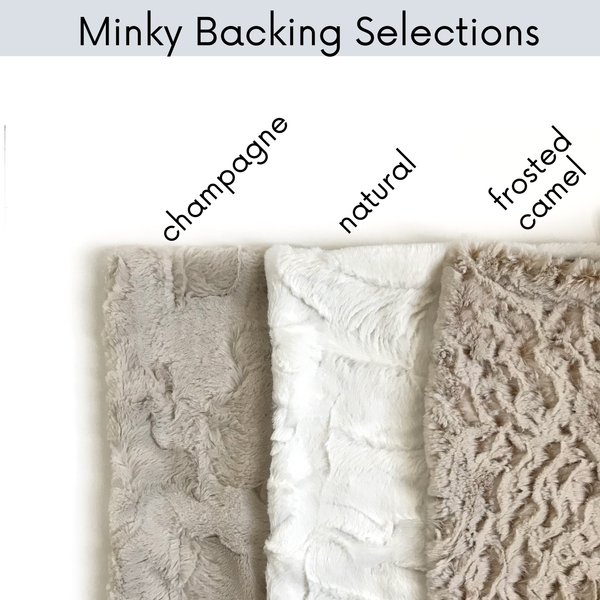 Minky Blanket - Nursery Floral - Dotboxed