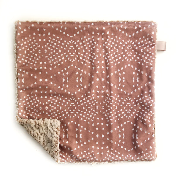 Lovey Blanket - Dark Blush Boho Tile