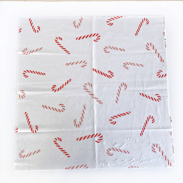 Lovey Blanket - Tossed Candy Canes