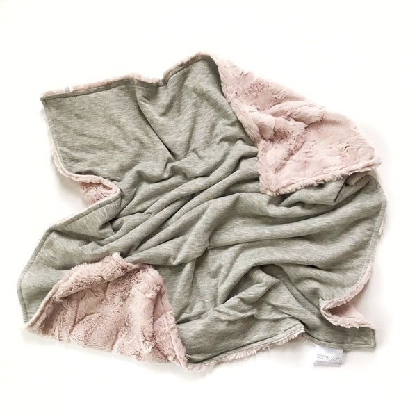 Blanket - Grey and Rosewater - Dotboxed