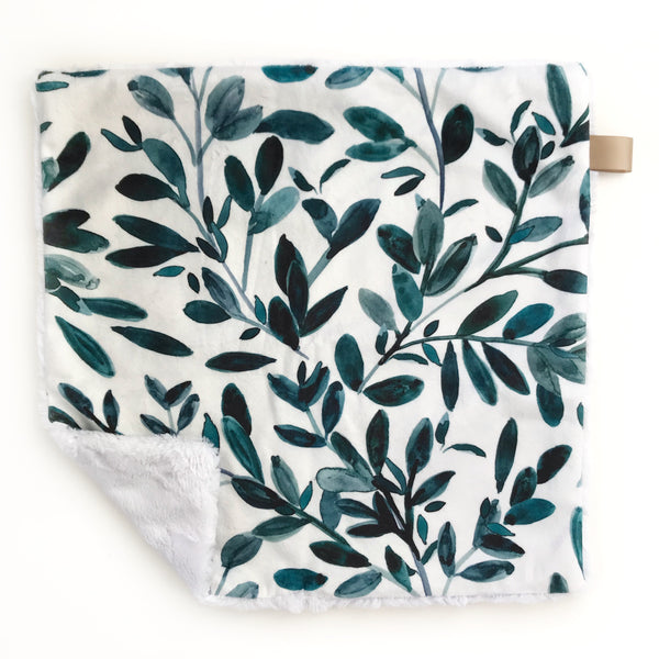 Lovey Blanket - Deep Jade Sprigs