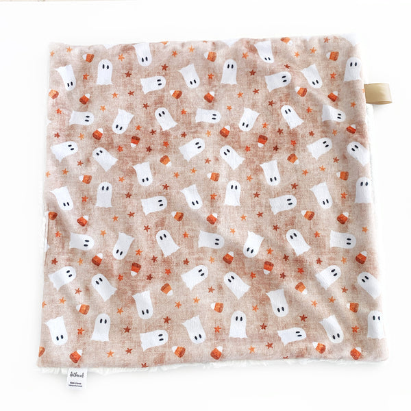 Lovey Blanket - Ghosts & Candy Corn on Vintage
