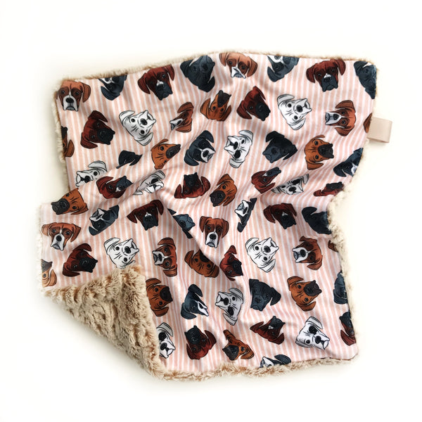 Lovey Blanket - Boxter Stripes Light Pink