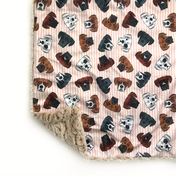 Lovey Blanket - Boxter Stripes Light Pink