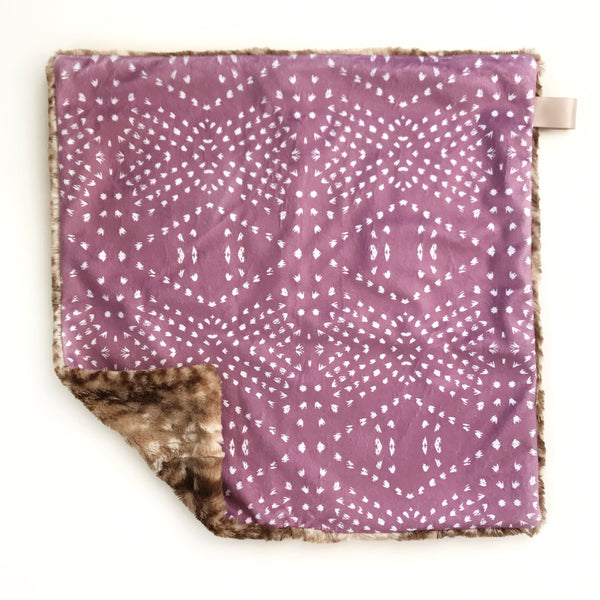 Lovey Blanket - Mauve Boho Tile