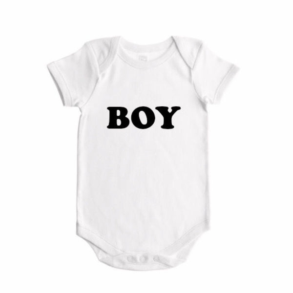 Boy Gender Reveal (bold font)- BODYSUIT - Dotboxed
