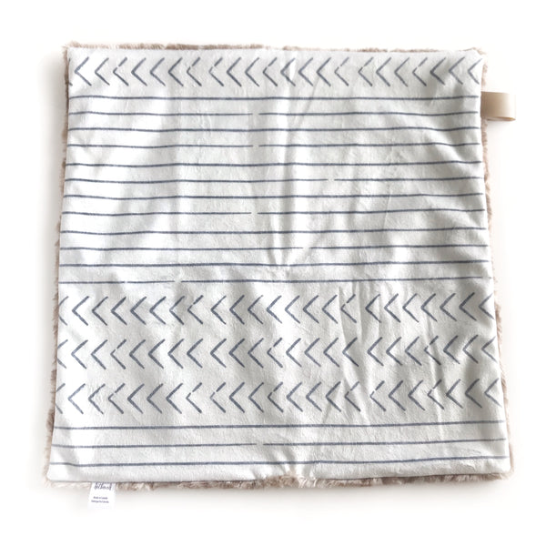 Lovey Blanket - Arrow Stripes Grey