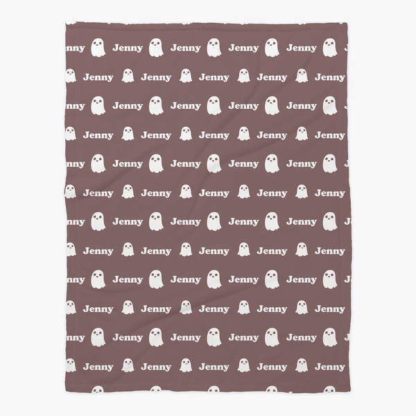 WHITE GHOSTS - Personalized Minky Blankets