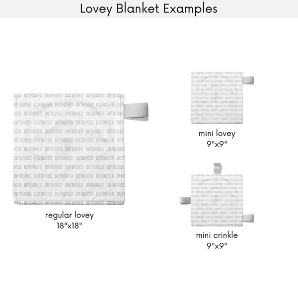 Mini Lovey or Mini Crinkle Blanket - Candy Cane Christmas Lights