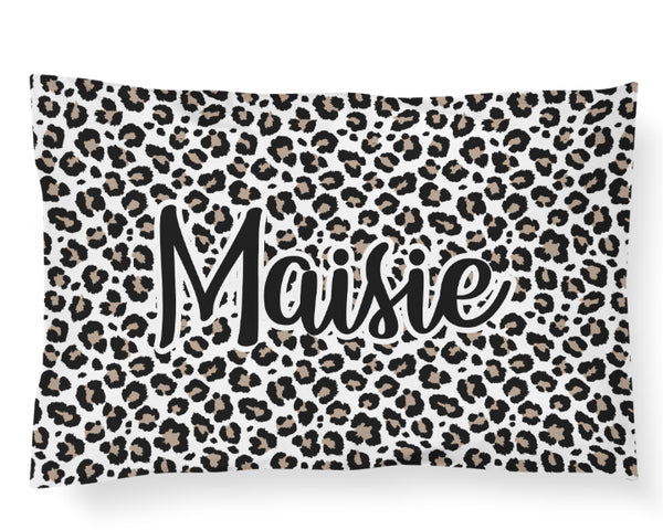 Personalized Name Pillowcase - Leopard - Dotboxed