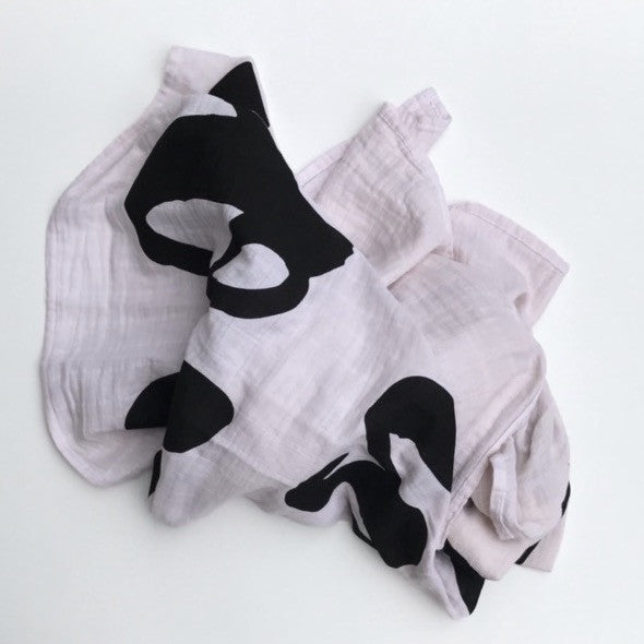 MUSLIN SWADDLE BLANKET - HAND DYED THIS IS LOVE - Dotboxed