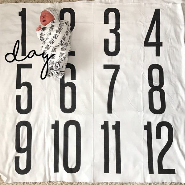 ANNIVERSARY BLANKET - BIG + BOLD NUMBERS - Wholesale - Dotboxed