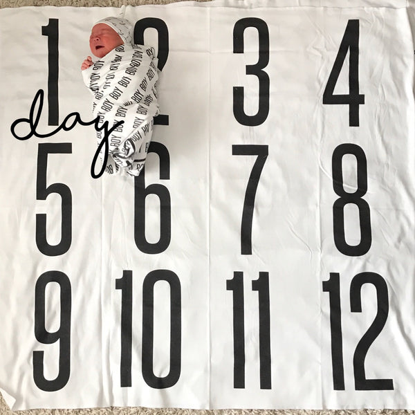 ANNIVERSARY BLANKET - BIG + BOLD NUMBERS - Dotboxed