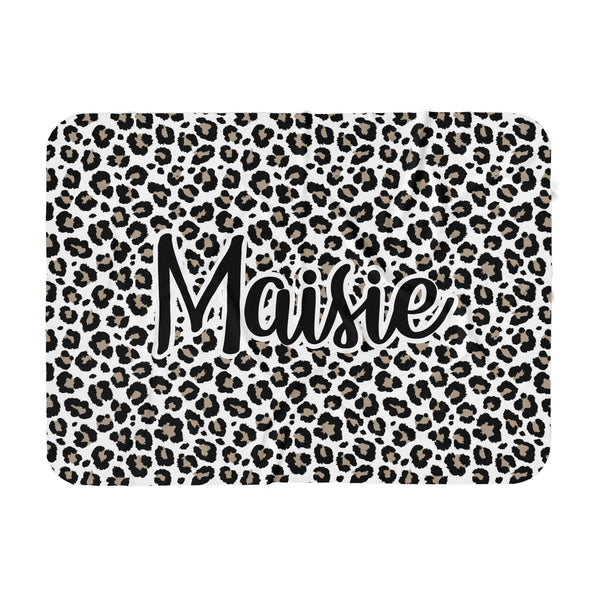 Personalized Name Blanket -  Leopard - Dotboxed
