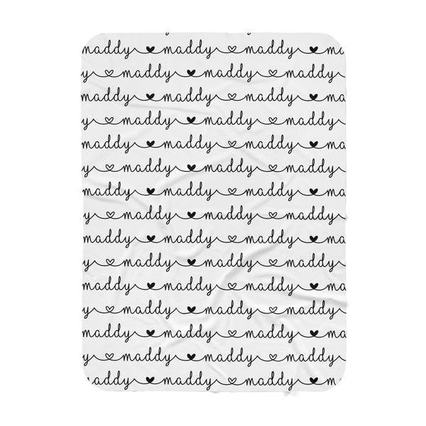"MADDY" Personalized  Blanket -Hearts Collection - Dotboxed