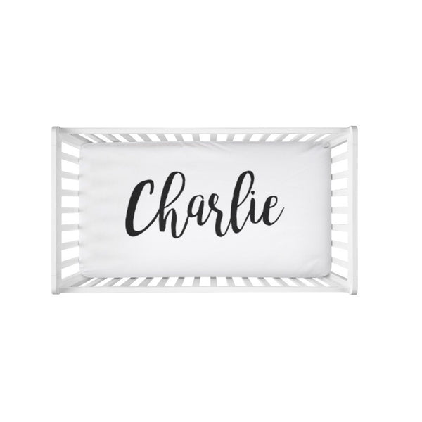 Large Centered Name - Personalized Name Bedding - Dotboxed
