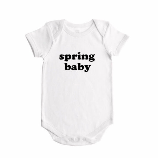 spring / summer / fall / winter  baby seasons announcement BODYSUIT - Wholesale - Dotboxed