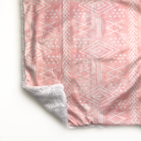 Lovey Blanket - Pink Aztec