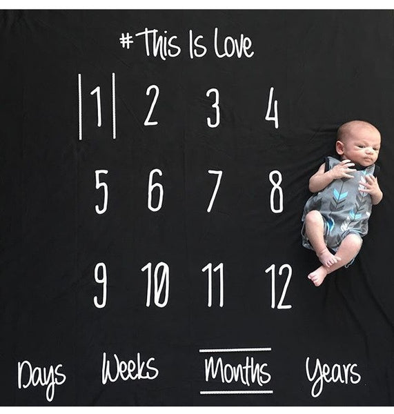 ANNIVERSARY BLANKET - THIS IS LOVE - BLACK COLOR - Dotboxed
