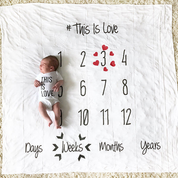 PHOTO PROP ACCESSORIES FOR ANNIVERSARY BLANKETS - VINYL DECALS SET - Dotboxed