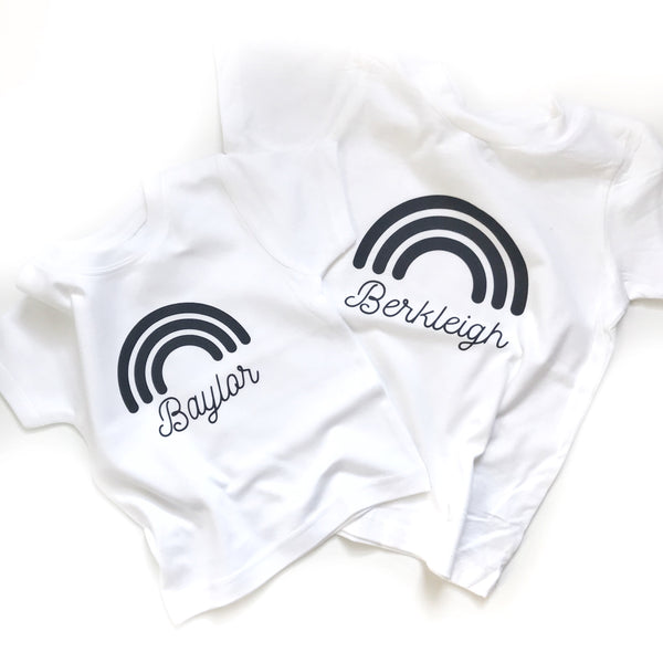 Personalized Name Bodysuit - Rainbow - Dotboxed