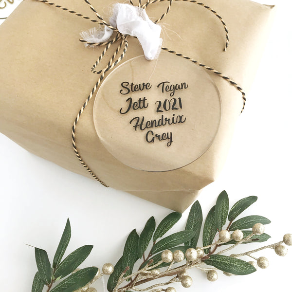 Acrylic Ornament & Gift Tag