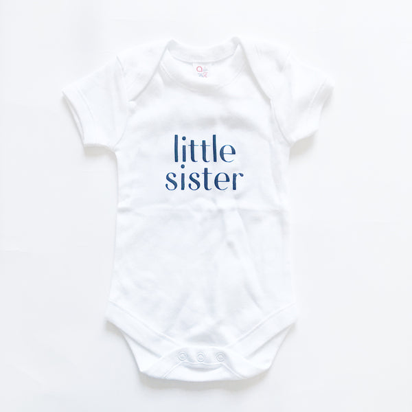 Little Sister Bodysuit sz 0-3m - Dotboxed