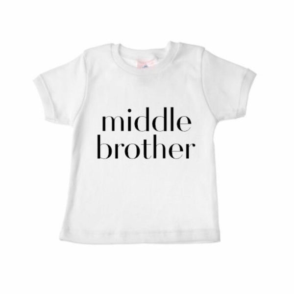 Sibling Shirts MIDDLE BROTHER - Dotboxed