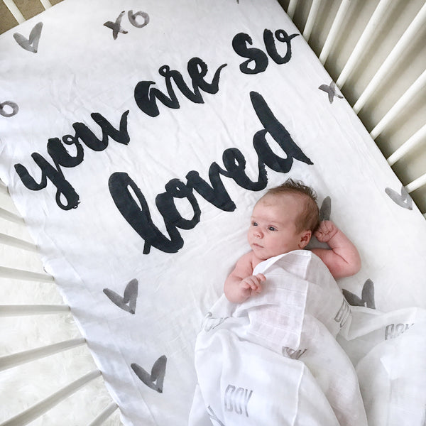 CRIB SHEET - YOU ARE SO LOVED - Dotboxed