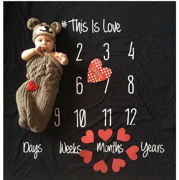 ANNIVERSARY BLANKET - THIS IS LOVE - BLACK COLOR - Dotboxed