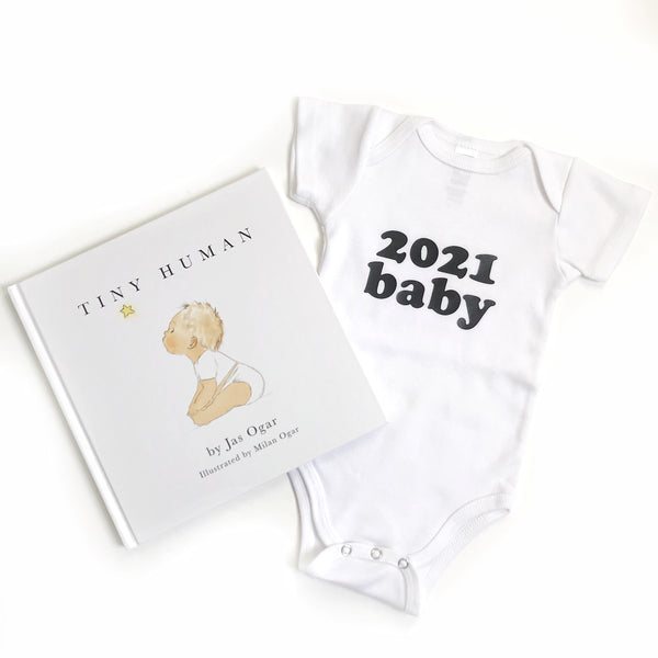 2021 baby (bold font) announcement - BODYSUIT