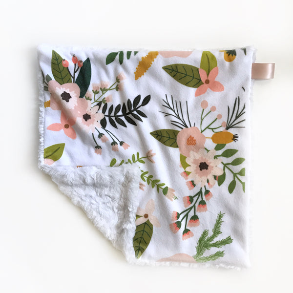 Lovey Blanket - Coral Floral - Dotboxed