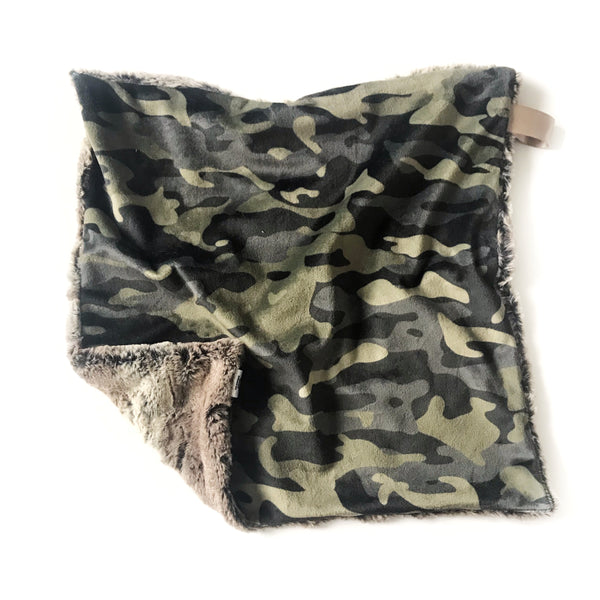 Lovey Blanket - Camouflage Green