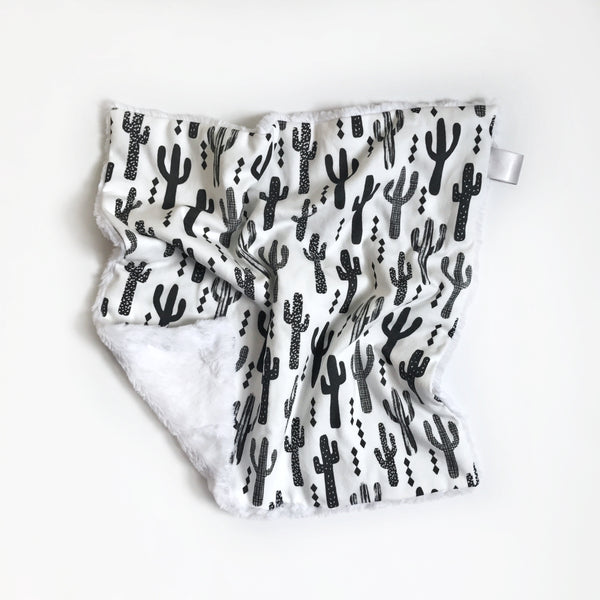 Lovey Blanket - Cactus Black and White - Dotboxed