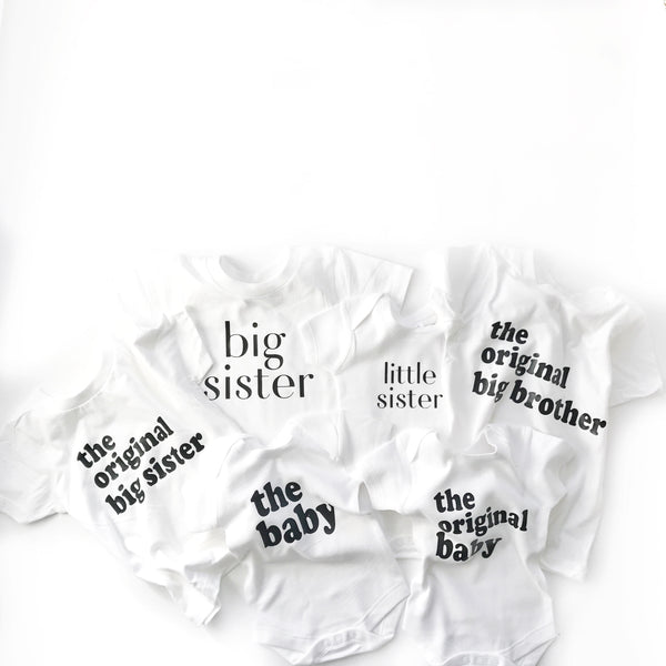 Sibling Shirts BIG SISTER - Dotboxed