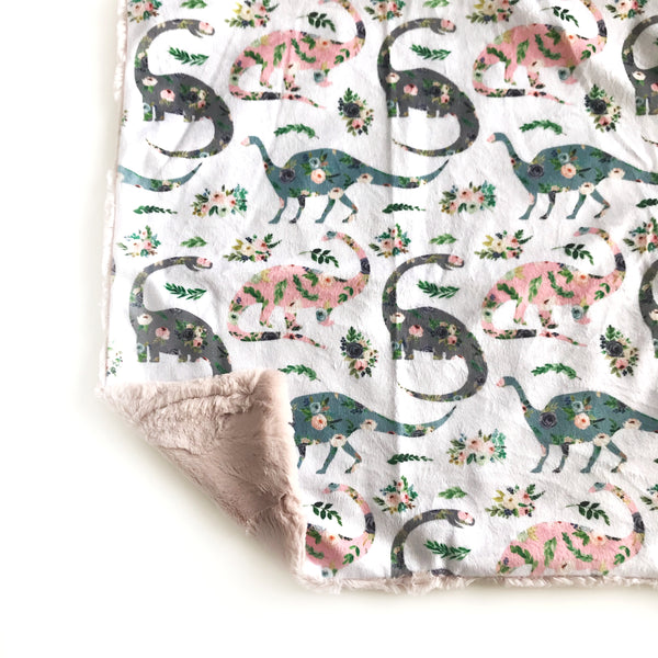 Lovey Blanket - Floral Dino’s