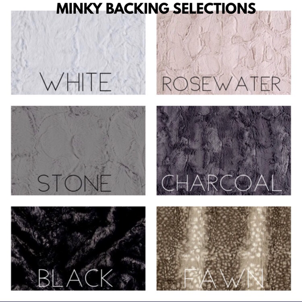 Greenery Large Centered Name - Personalized Name Bedding - Dotboxed