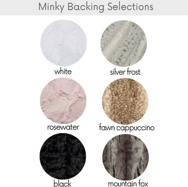 Minky Blanket - Nursery Floral - Dotboxed