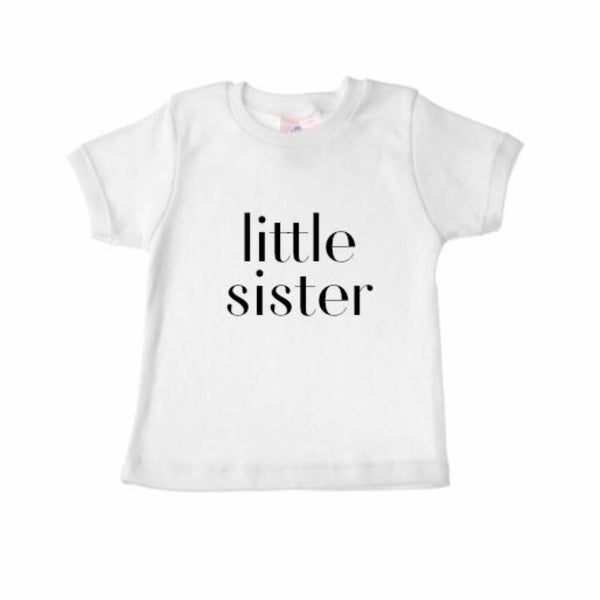 Sibling Shirts LITTLE SISTER - Dotboxed