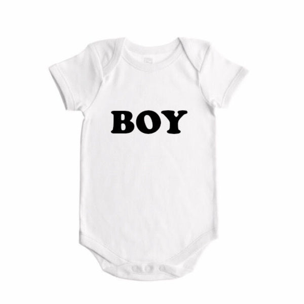 Boy Gender Reveal  (bold font)- BODYSUIT - Dotboxed